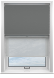 Rimini (Blackout), Storm Cloud & Optima Tide - Double Roller Blind